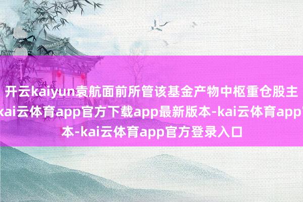 开云kaiyun袁航面前所管该基金产物中枢重仓股主要指向两类-kai云体育app官方下载app最新版本-kai云体育app官方登录入口